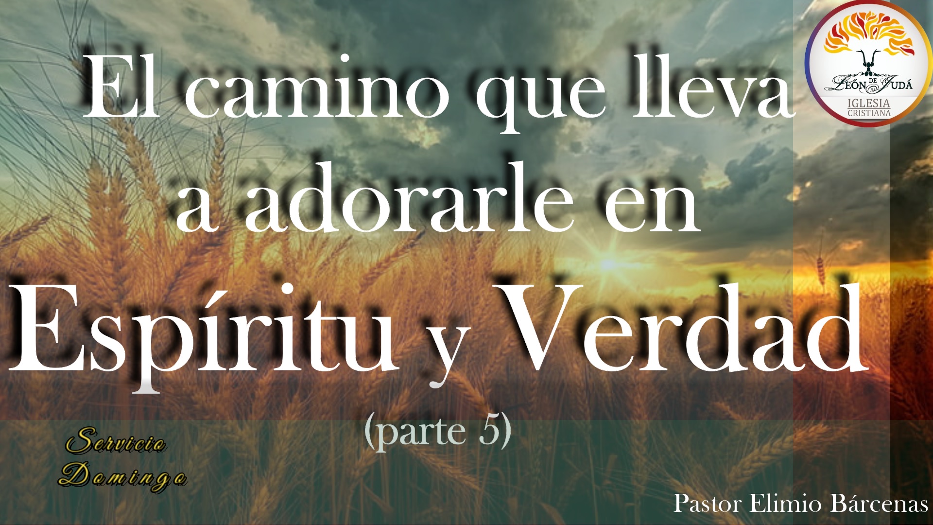 EL CAMINO QUE LLEVA A ADORARLE EN ESPÍRITU Y VERDAD (PARTE 5) image